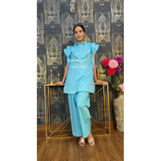 Pure Mul cotton Ready to wear Co-ord set