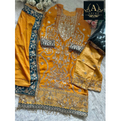 GEORGETTE WITH HEAVY EMBROIDERY WORK SUIT